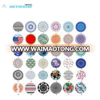 Hot Selling Cotton Popular Donut Circle Boho Mandala Microfiber Custom Logo Heart Round Beach Towels With Tassel Fringe