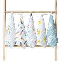 Wholesale muslin cotton baby saliva towel 25*25cm super soft kids new born baby face towel